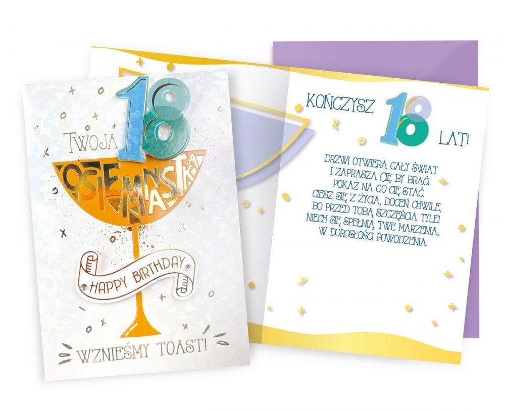 TICKET DK-905 BIRTHDAY 18 18 TEEN, NUMBERS PASSION CARDS - CARDS